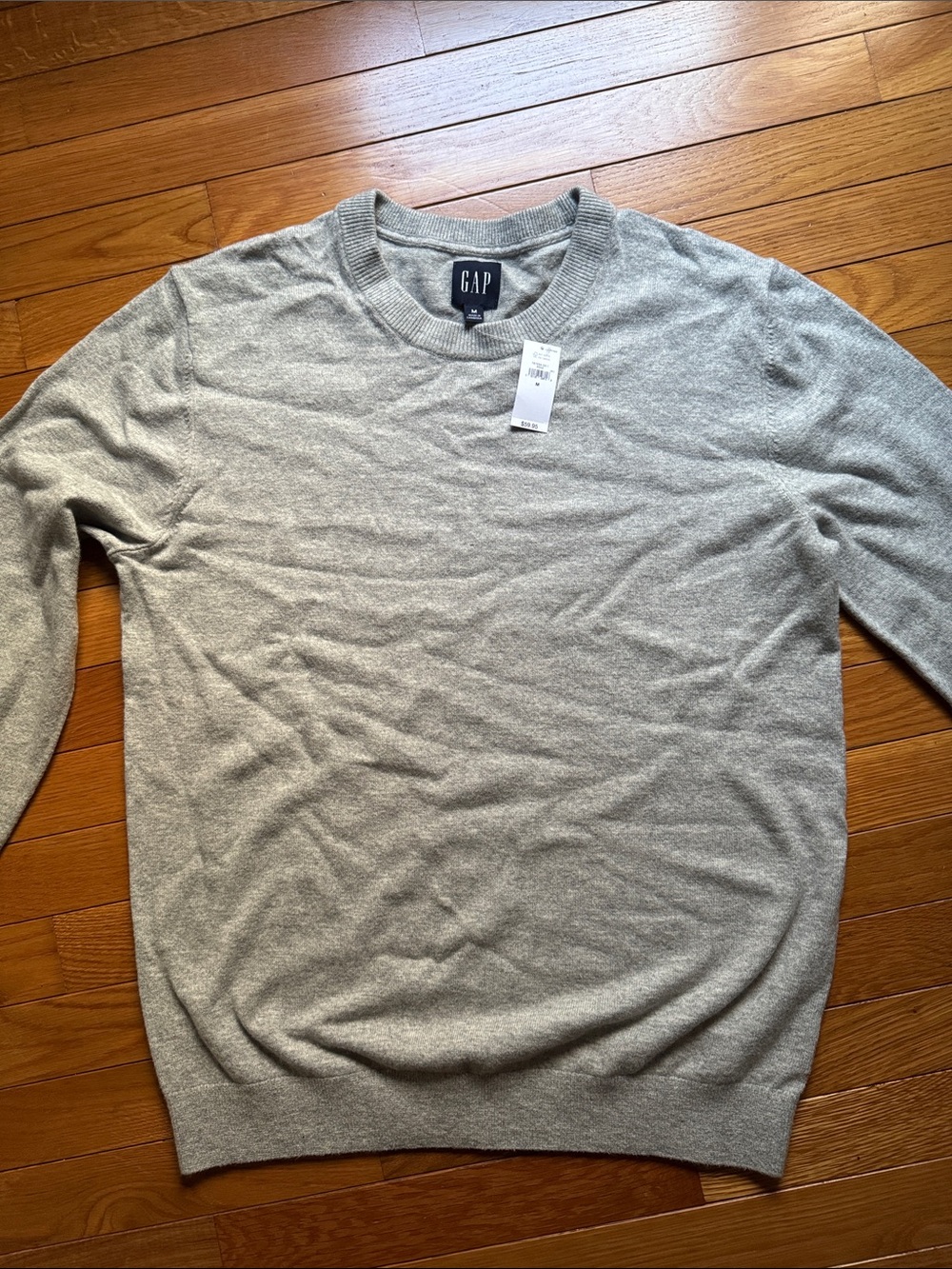 GAP Men’s Heather Gray Crewneck Sweater